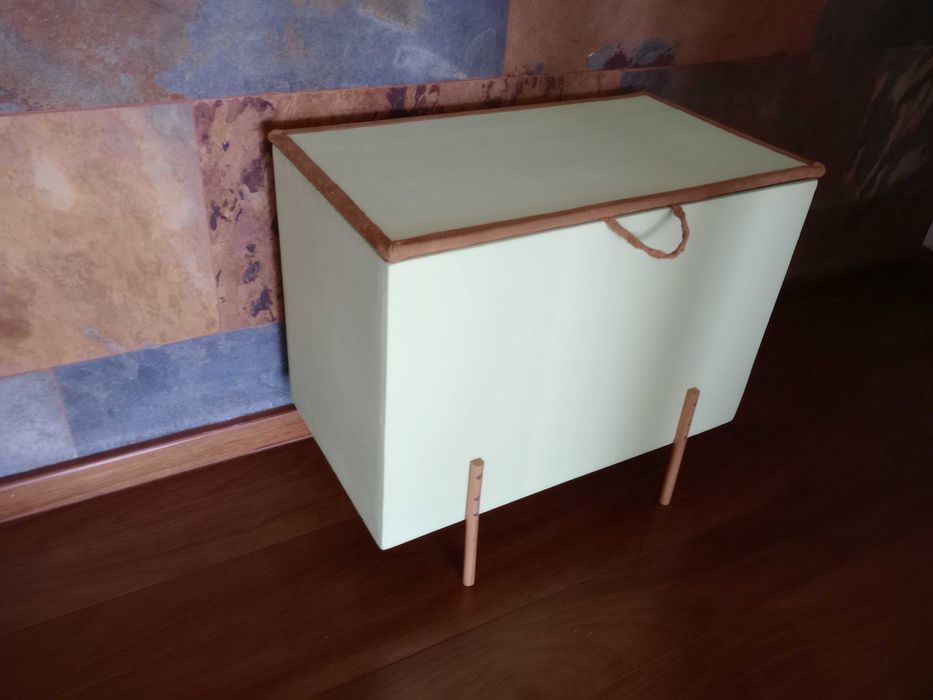 Baú multiusos verde claro nova