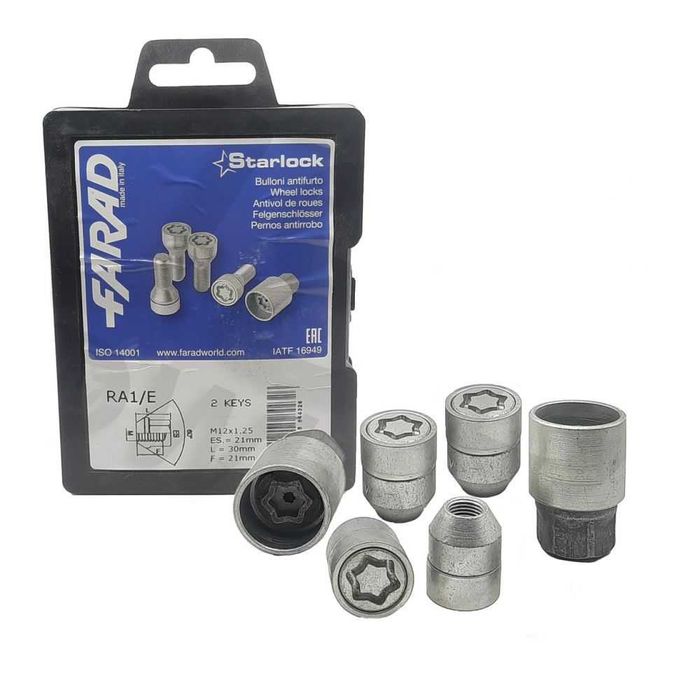 Секретки STARLOCK - болты, гайки Италия