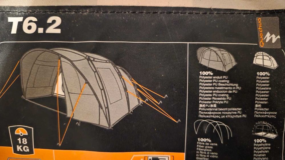 Tendas campismo Quechua t6.2