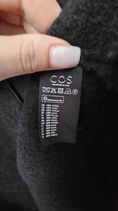 Kardigan COS XS-S 100% wełna