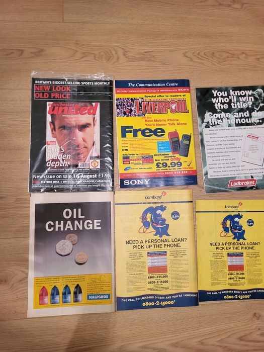 Magazyny UK Manchester United, Liverpool  Football 1996/97
