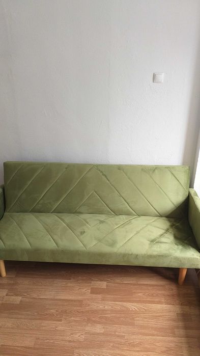 Sofá-cama cor verde