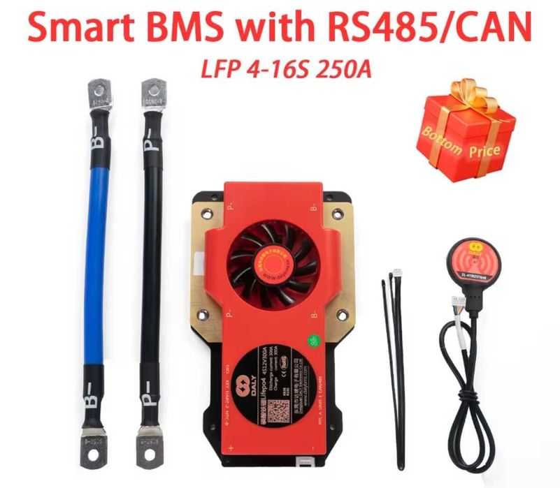 BMS DALY для Lifepo4 на 250А (4S, 8S, 16S)