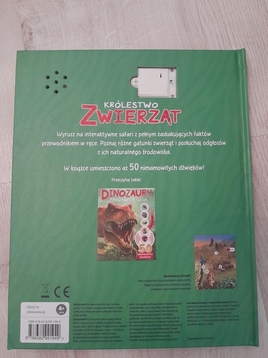 Książka dla dzieci o zwierzętach z dźwiękami