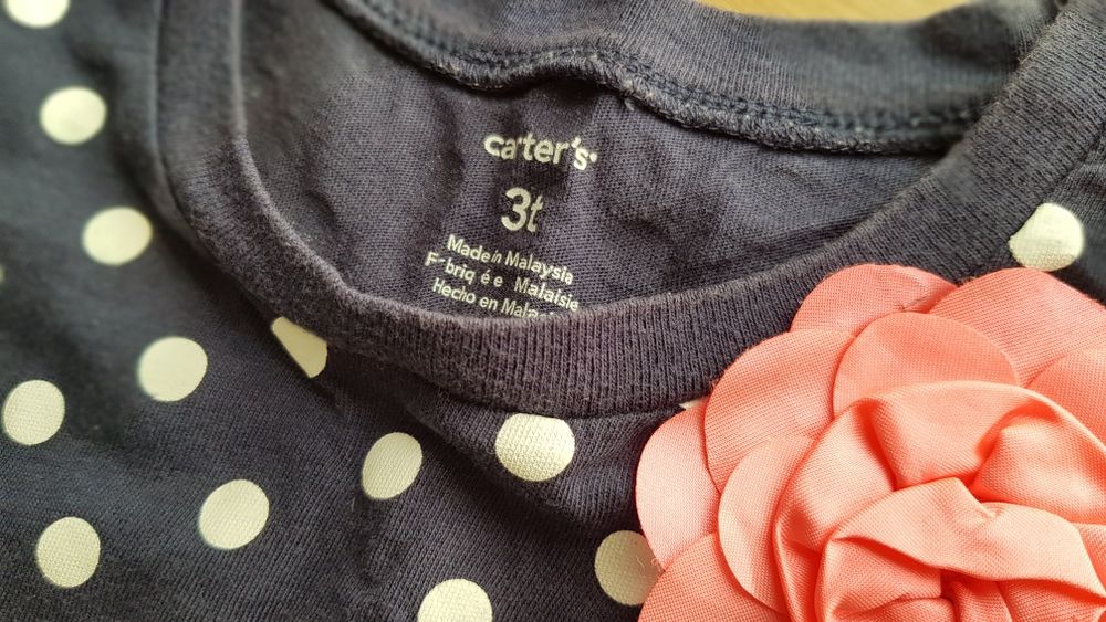 Футболочки - туніки Carter's (США) для дівчинки 3 і 5 років