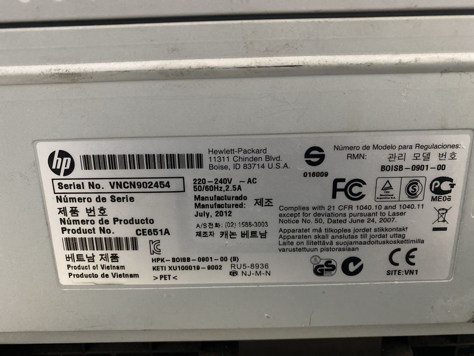 Принтер HP LaserJet P1102 / Лазерний монохромний друк / 600x600 dpi бв