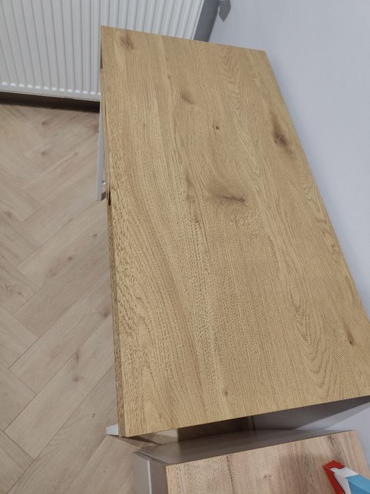 Biurko dąb/biały 48x95