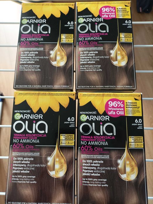 Farba do włosów Garnier Olia  4 x 6.0 Jasny Brąz