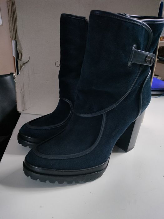 Botki granatowe, Calvin Klein