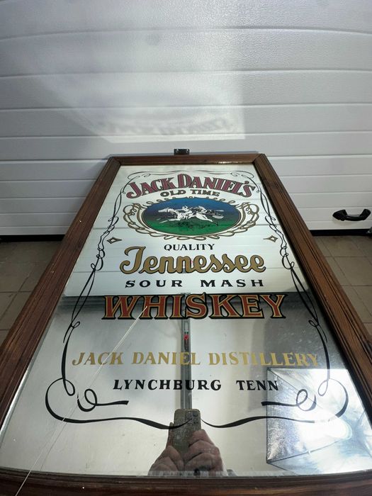 GIGANTYCZNE Lustro JACK DANIEL’S 97x67 cm | Vintage Pub | Whiskey Unikat