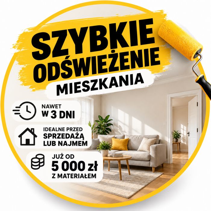 Szybkie odświeżanie mieszkań