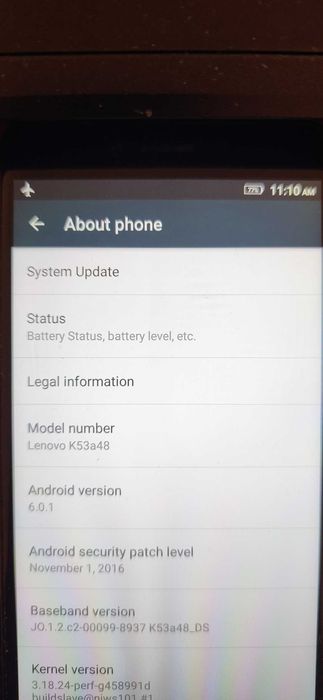 Smartfon Lenovo K6 Note (model K53a48) – stan bdb, w pełni sprawny