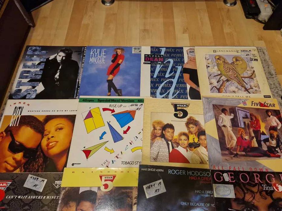 Płyty winylowe maxi single zestaw