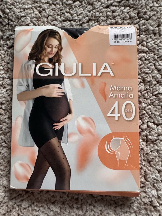 Колготки для вагітних у горошок Giulia Mama Amalia 40