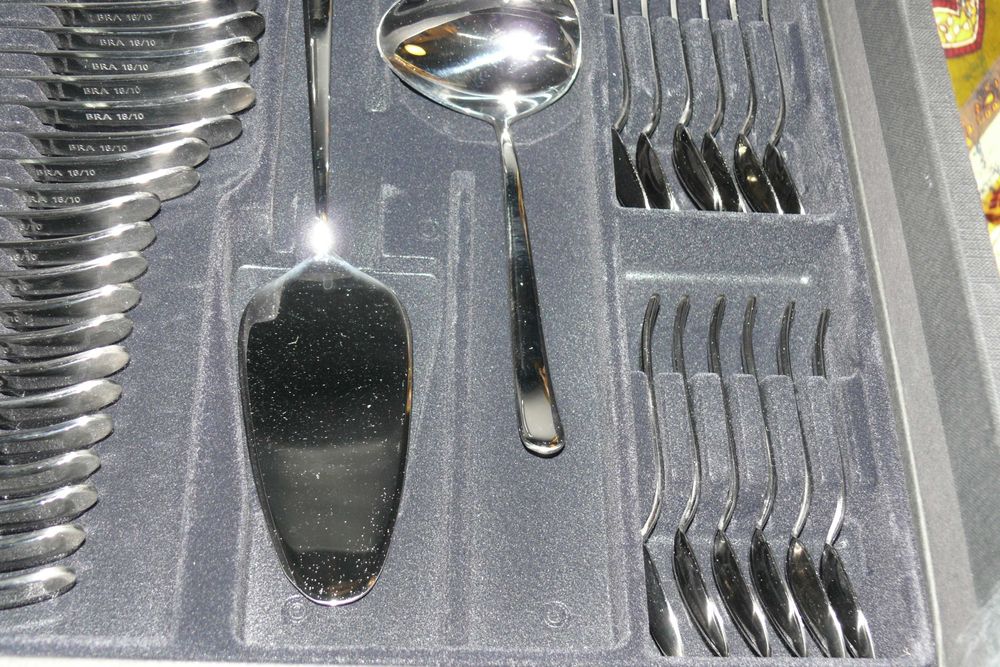 Bra Faqueiro de 113 peças de aço inoxidável Verona