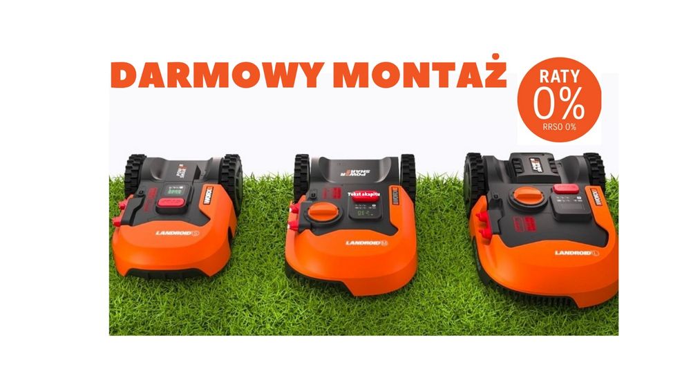 Roboty koszące Landroid Worx Montaż robotów cała Polska