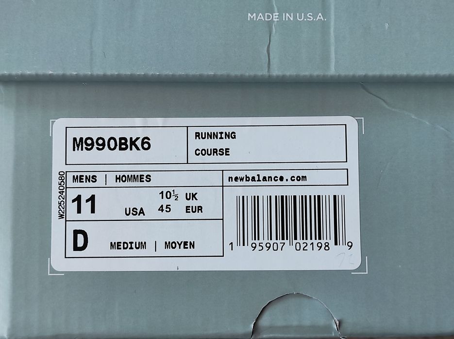 Кросівки New Balance M990BK6