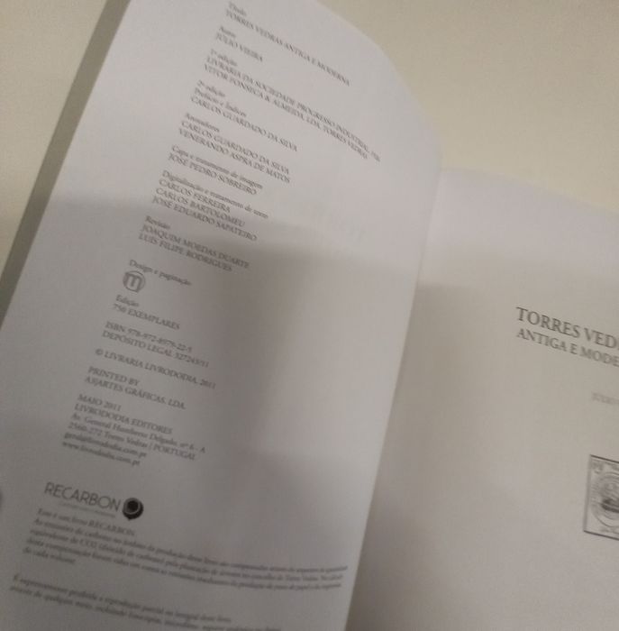 Livro sobre a história de Torres Vedras