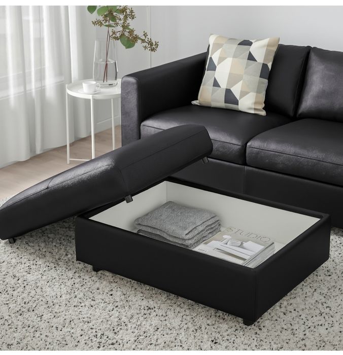 Repousa pés em pele Vimle Ikea