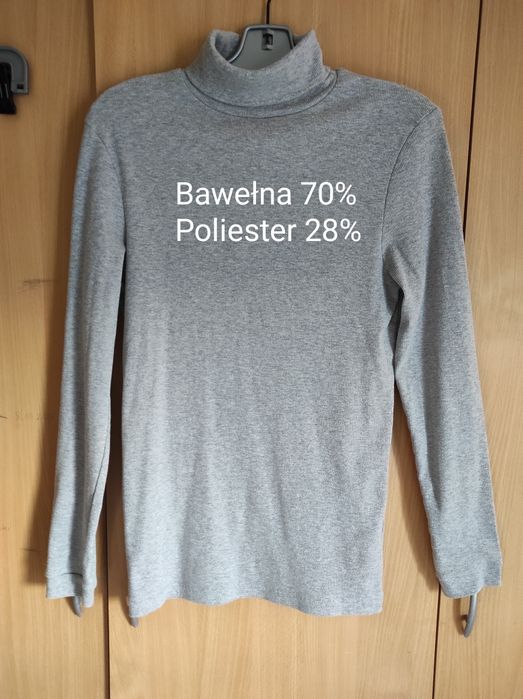 Sweter golf męski bawełna slim fit rozm L