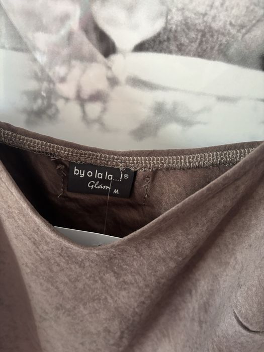 by o la la sukienka halka z koronką brąz M 38/40 new %%%