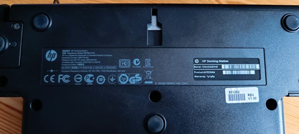 Stacja dokująca HP do laptopa HP EliteBook ProBook HSTNN-I11X