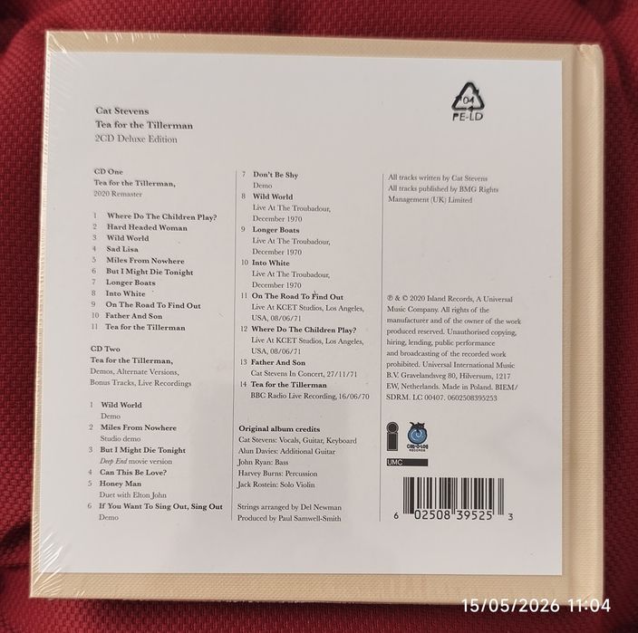 Cat Stevens - Tea For The Tillerman 2CD Deluxe Edition