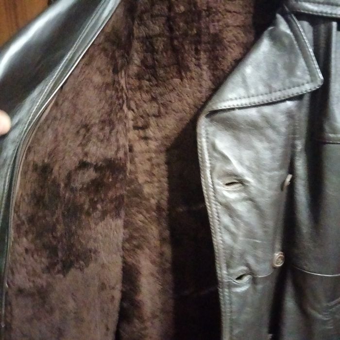 Плащ кожаный натуральный