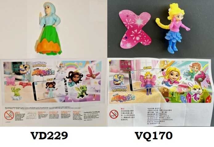 *_* Figurki Wróżki kinder niespodz 2szt.+ kartki, Indie nowe wyprzedaż