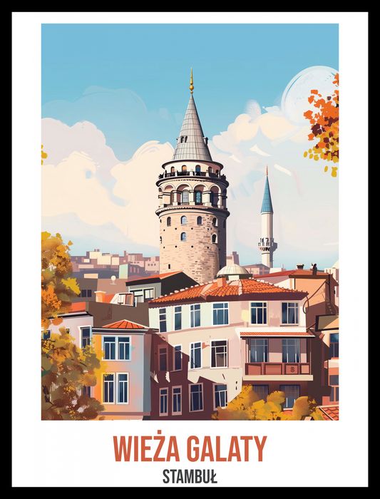 Plakat 30x40cm Wieża Galaty