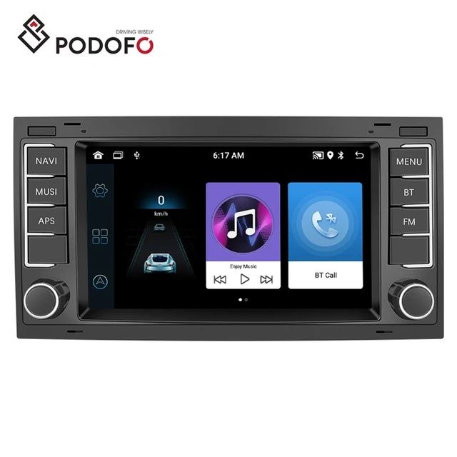 Rádio android 2din 7" Volkswagen Touareg e Transporter GPS WIFI NOVO