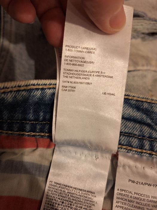 Tommy Hilfiger, damskie spodnie dżinsowe 7/8, r. 26/32