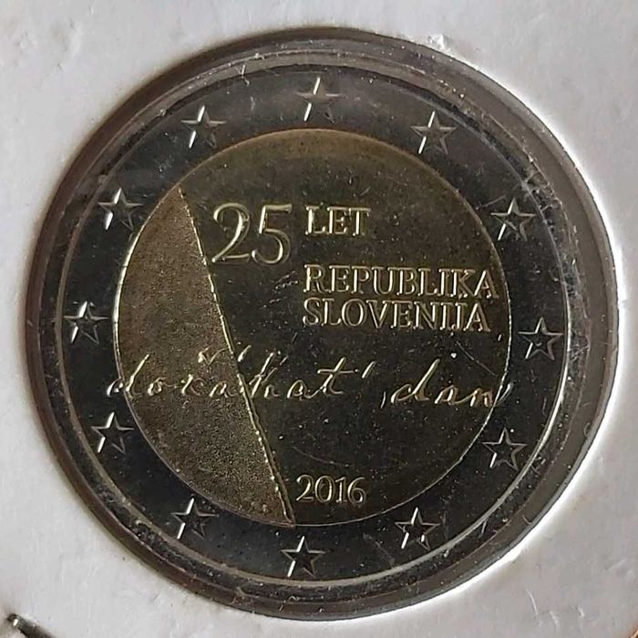 2 Euros de 2016 da Eslovénia, 25 Anos da Independência