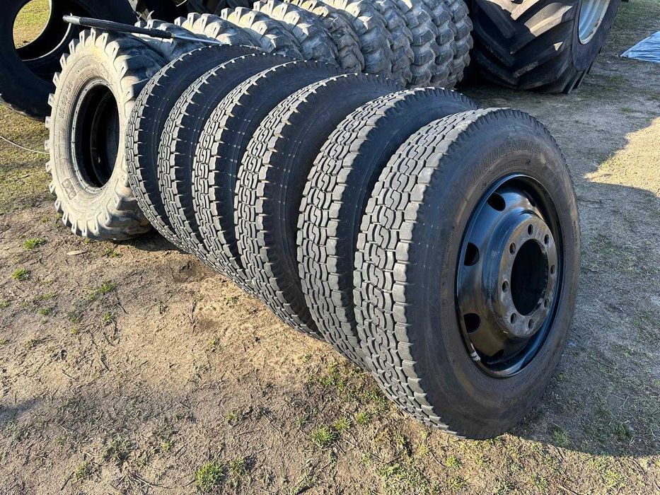 9R 22.5 Bridgestone 9R-22.5 Koła Felgi Opony Mercedes 22.5x6.75 8 Śrub