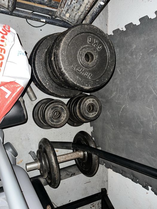 Pesos discos ferro musculacao