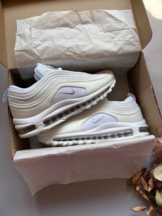 БЕЗ ПЕРЕДПЛАТ‼️38-45 Nike Air Max 97 White / vintage shox r4 dn