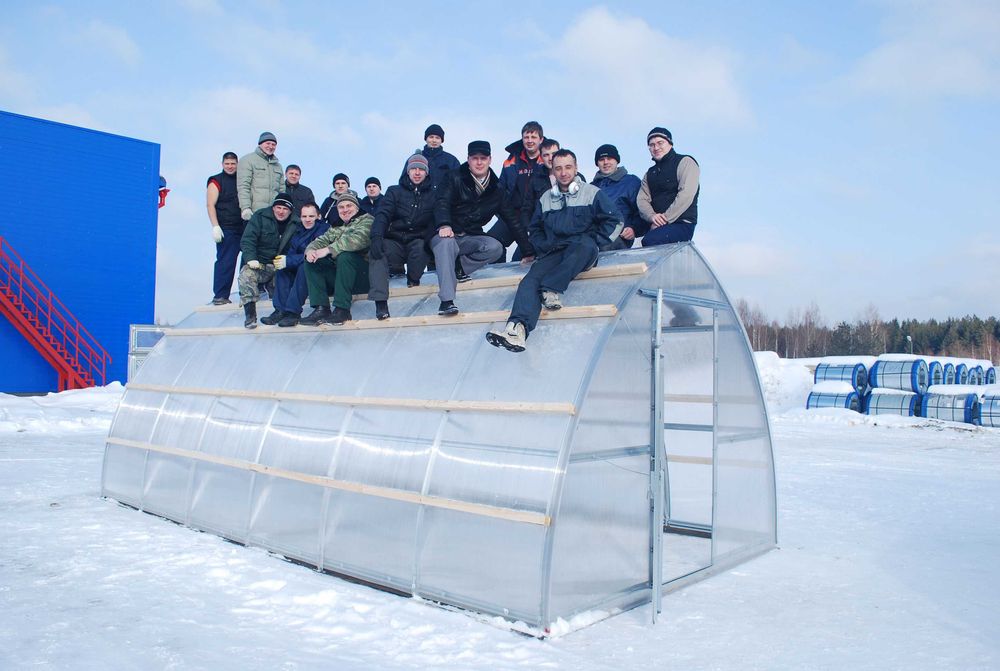 Szklarnia od 3x2 do 3x12 z poliwęglanu | 360 kg/m² | 10 lat gwarancji