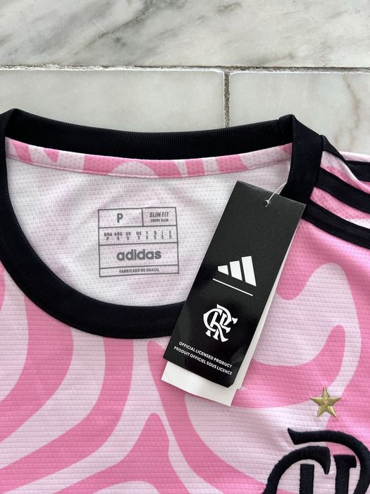 Camisola de Futebol do Flamengo Rosa