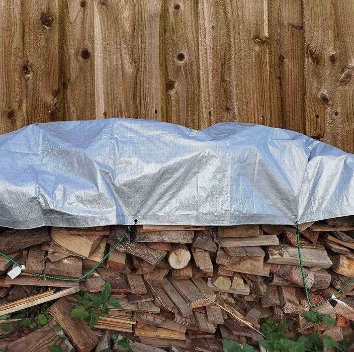 Plandeka gruba 8x12m Mocna Mrozoodporna  UV+ Wzmacniana + Rękawiczki