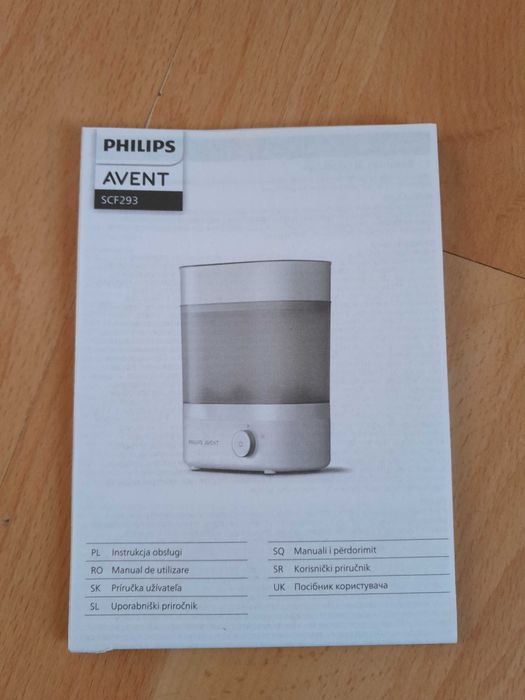 avent  scf 293 używany Elektryczny sterylizator i suszarka do butelek