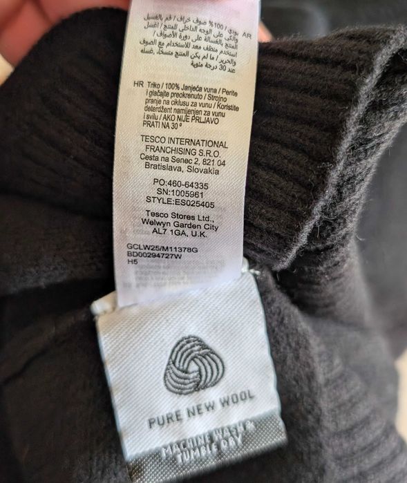 Sweter wełniany męski Nowy z metką