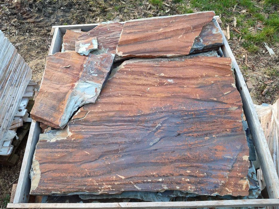 Kamień ozdobny brązowy łupek