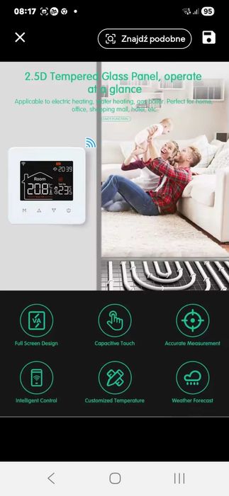 Sterownik ogrzewania podlogowego Smart Tuya