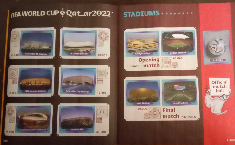 Mundial 2022 - Qatar - Caderneta completa - Panini - - - - - Cromos