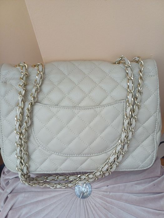 Piękna kremowa torebka Kazar