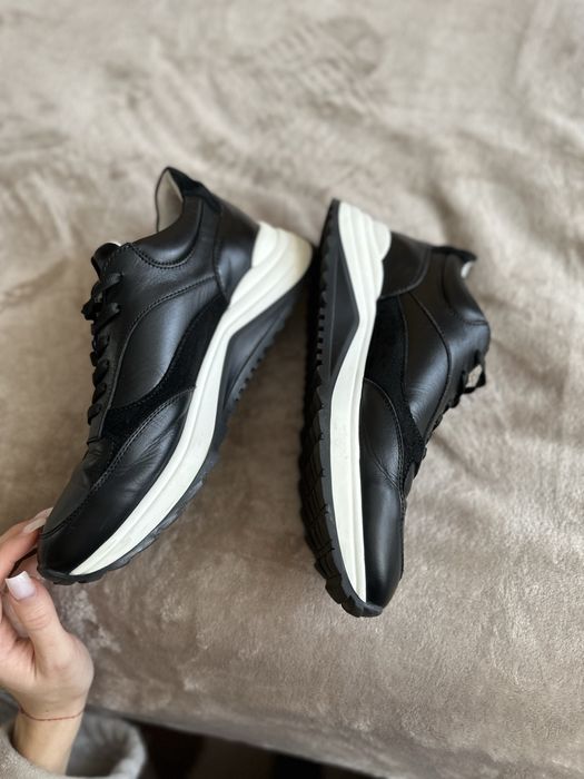 Женские кожаные кроссовки maletskiy brand