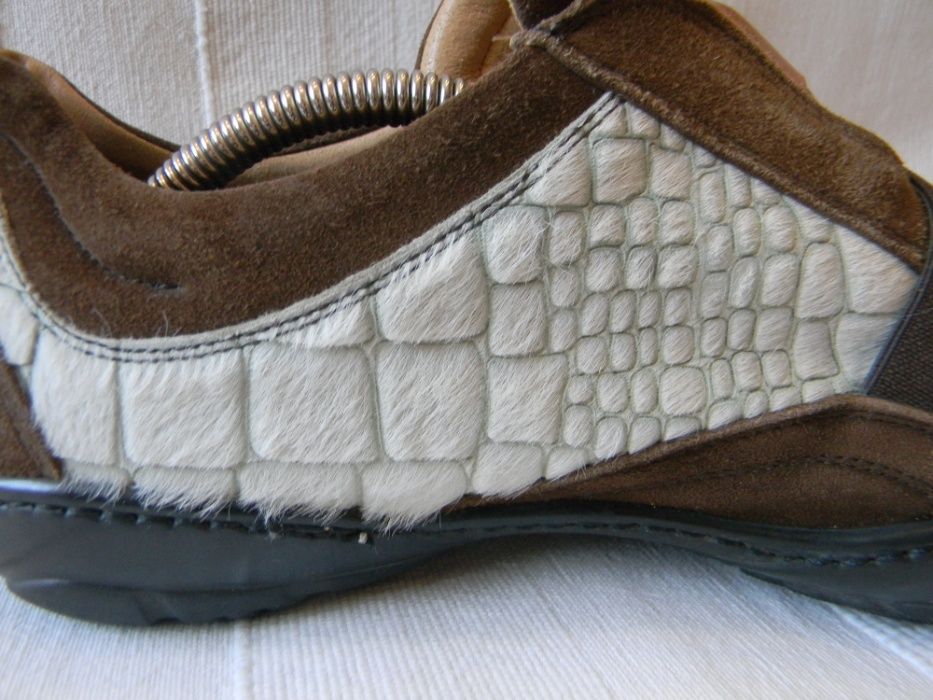 Неординарные замшевые мужские туфли Италия р.42/43/ст.28см