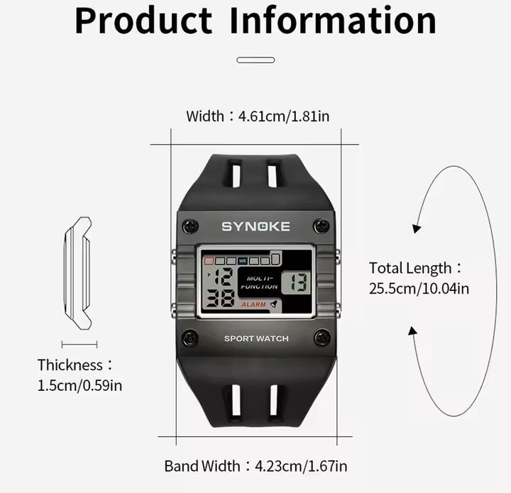 Synoke relógio digital