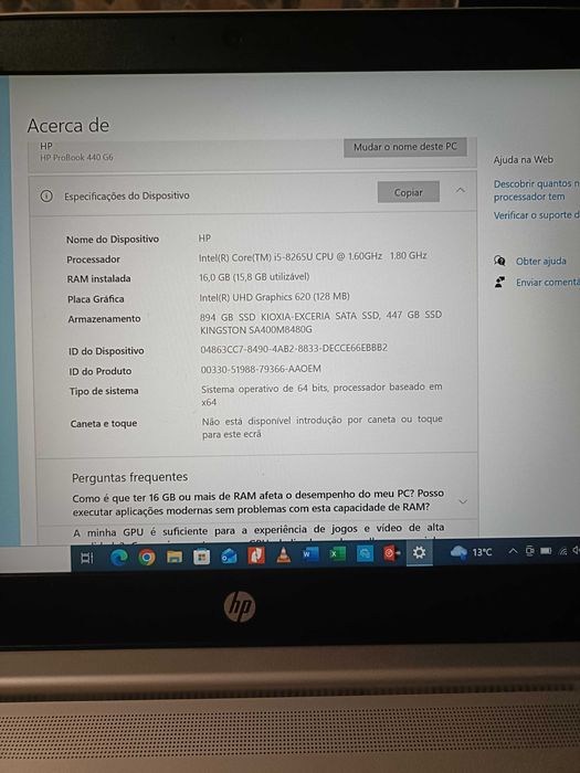 Portátil HP Probook 440 G6 Como Novo