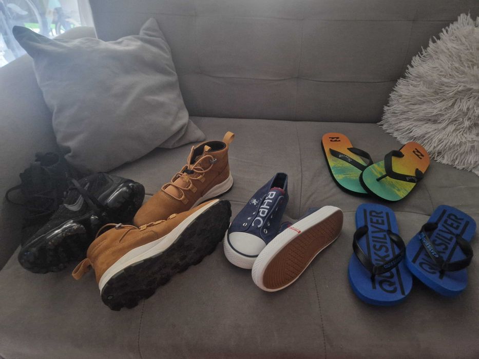 Zestew butów,  nike, timberland, polo